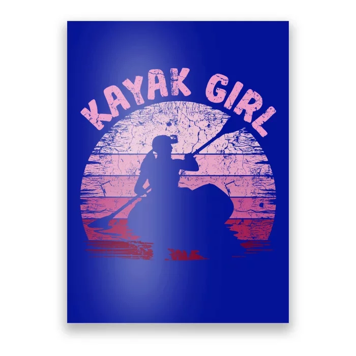 Vintage Retro Kayak Canoe Kayak Kayaking Great Gift Poster