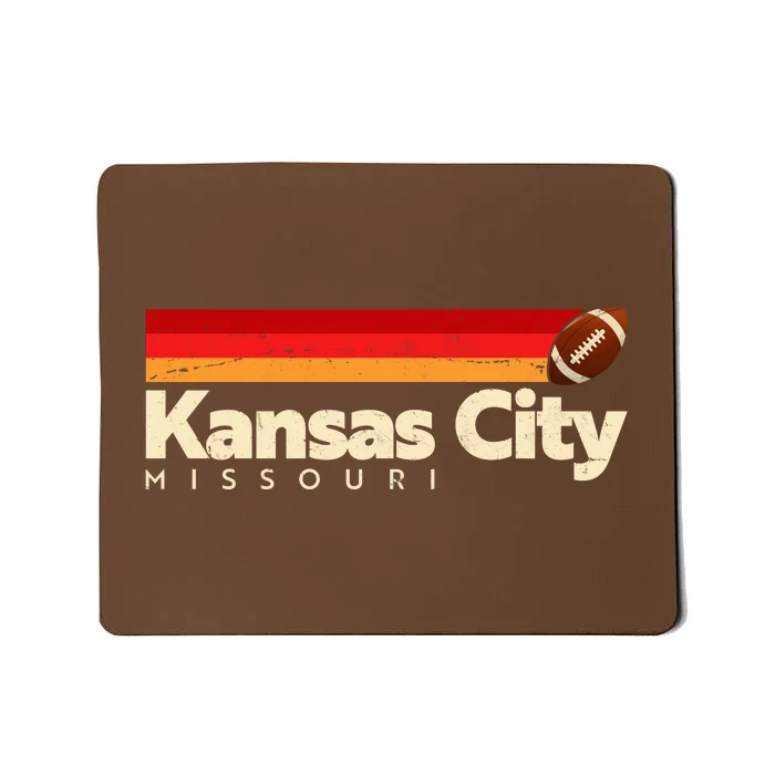 Vintage Retro Kansas City Missouri Football Mousepad