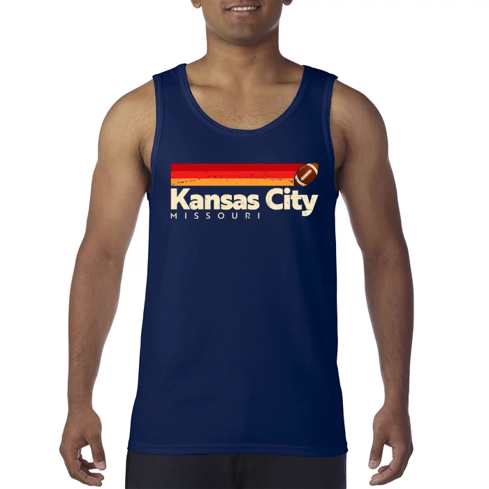 Vintage Retro Kansas City Missouri Football Tank Top