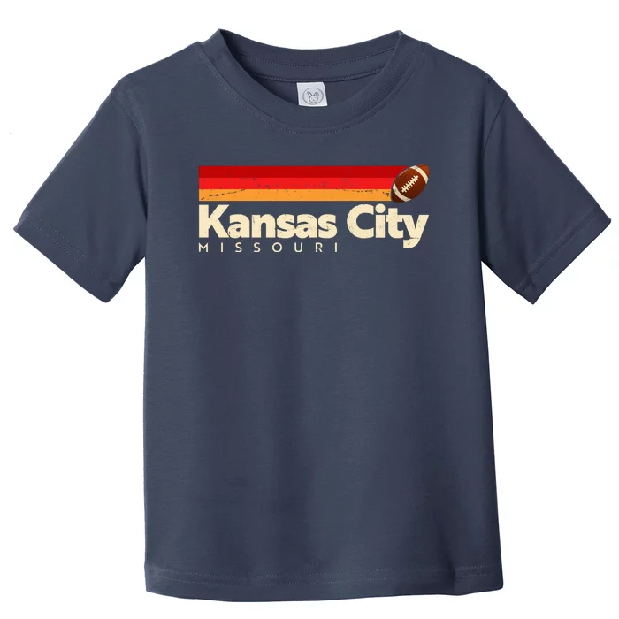 Vintage Retro Kansas City Missouri Football Toddler T-Shirt