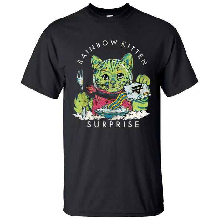 Vintage Rainbow Kitten Surprise Tall T-Shirt