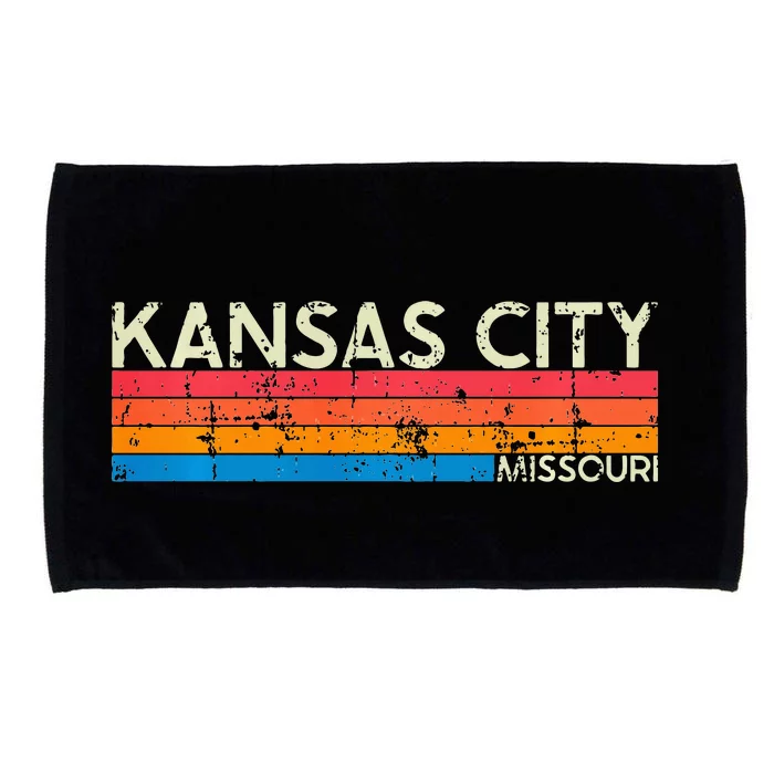 Vintage Retro Kansas City Missouri Distressed Microfiber Hand Towel