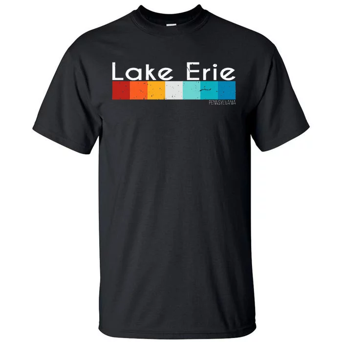 Vintage Retro Lake Erie Pennsylvania Souvenirs Tall T-Shirt