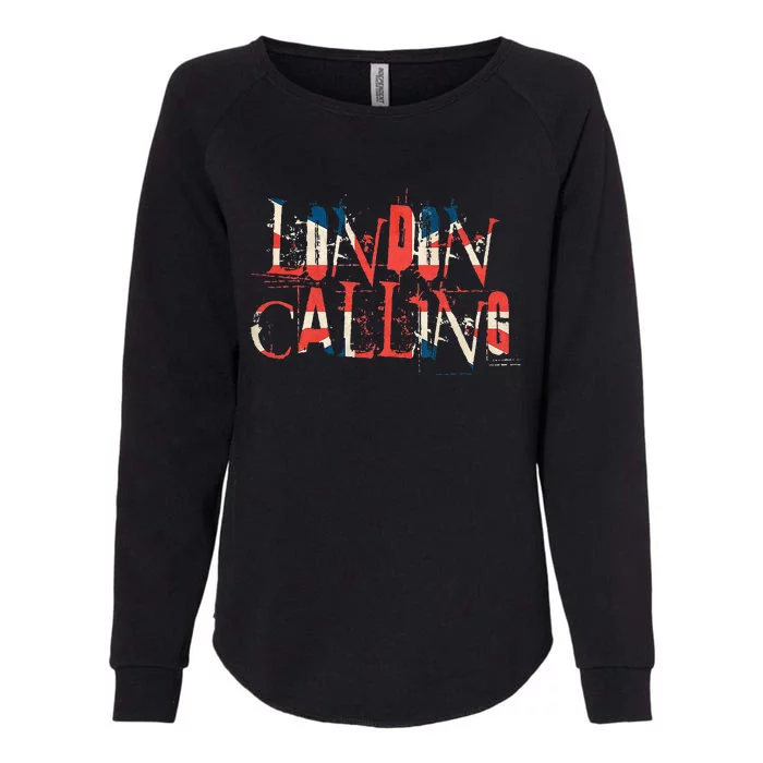 Vintage Retro London Calling Womens California Wash Sweatshirt