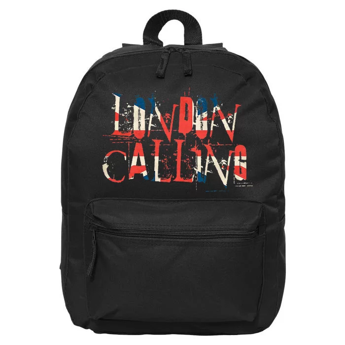 Vintage Retro London Calling 16 in Basic Backpack