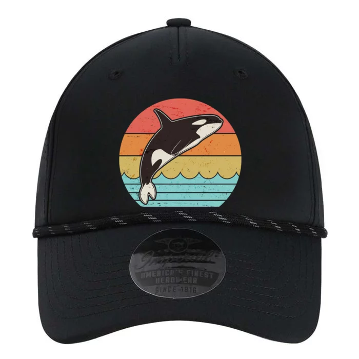 Vintage Retro Leaping Ocra Killer Whale Performance The Dyno Cap