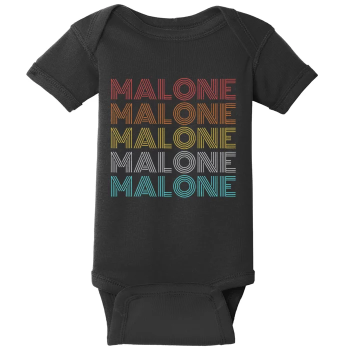 Vintage Retro Malone Baby Bodysuit