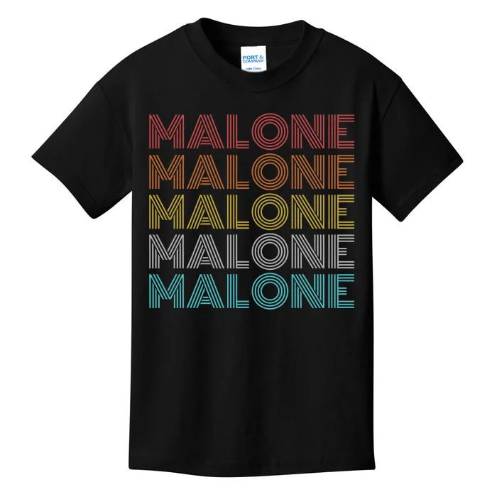 Vintage Retro Malone Kids T-Shirt