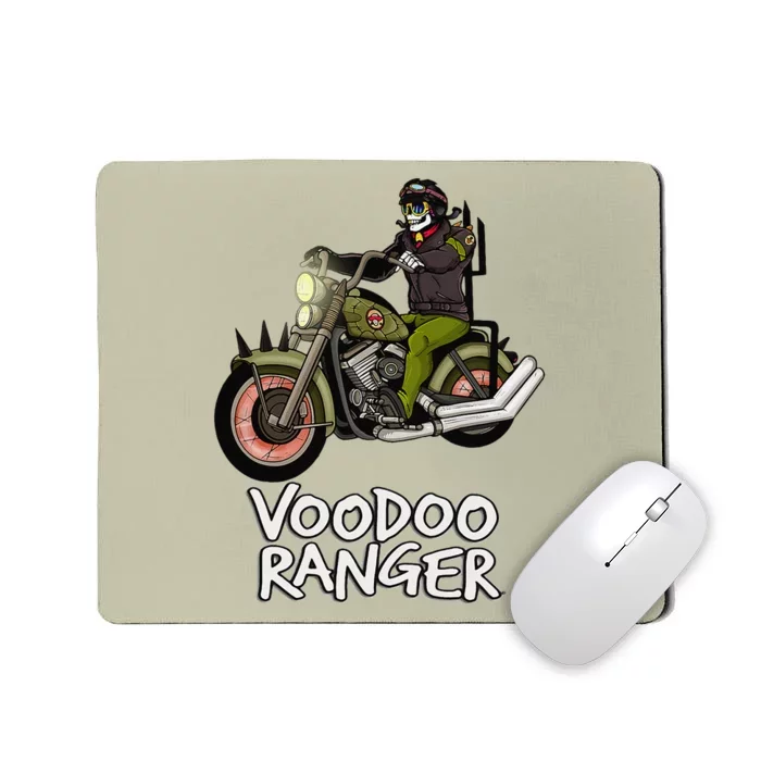 Voodoo Ranger Motorcycle Enthusiast Rider Graphic Top Mousepad