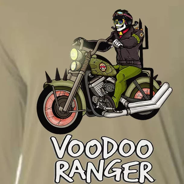 Voodoo Ranger Motorcycle Enthusiast Rider Graphic Top Cooling Performance Long Sleeve Crew