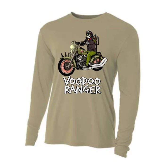 Voodoo Ranger Motorcycle Enthusiast Rider Graphic Top Cooling Performance Long Sleeve Crew