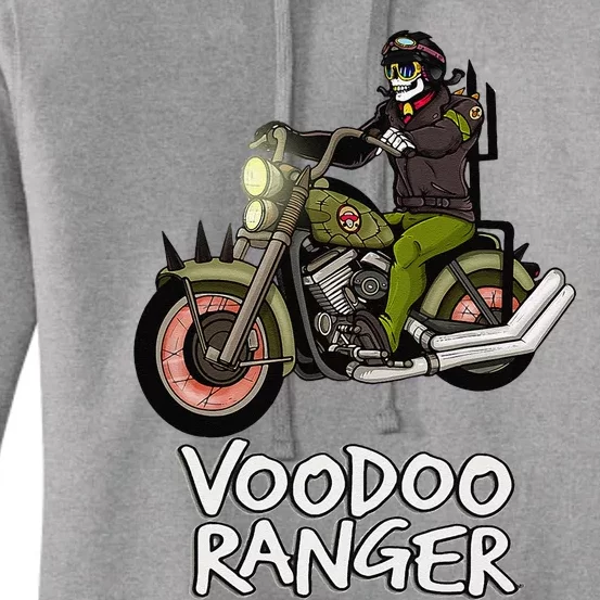 Voodoo Ranger Motorcycle Enthusiast Rider Graphic Top Women's Pullover Hoodie