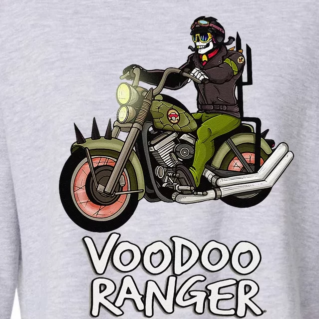 Voodoo Ranger Motorcycle Enthusiast Rider Graphic Top Cropped Pullover Crew