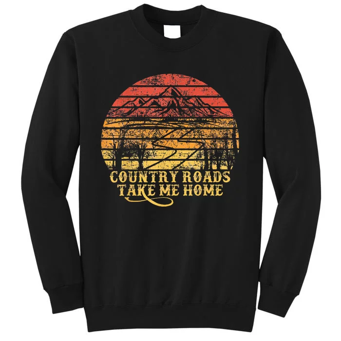 Vintage Retro Music Fans Country Roads Take Me Home Sweatshirt