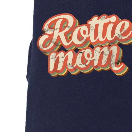 Vintage Rottweiler Mom Gift Rott Dog Lover Pet Rottie Mama Doggie 3-End Fleece Hoodie