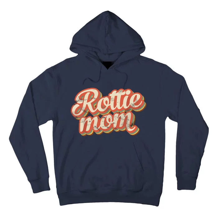 Vintage Rottweiler Mom Gift Rott Dog Lover Pet Rottie Mama Tall Hoodie