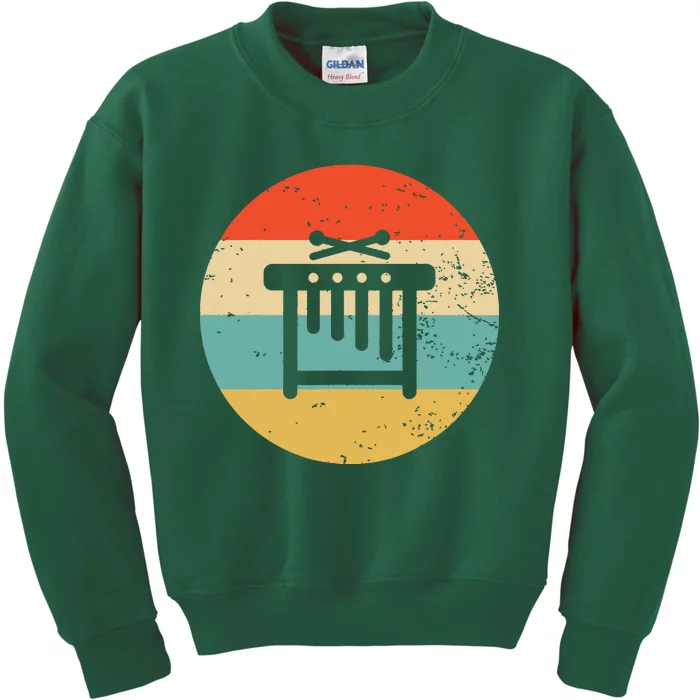 Vintage Retro Marimba Kids Sweatshirt