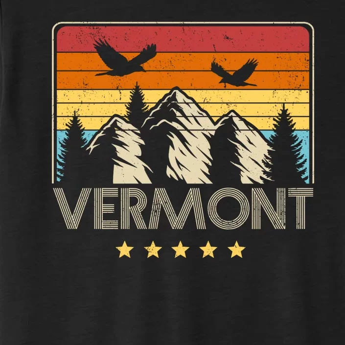 Vermont Retro Mountain Eagle ChromaSoft Performance T-Shirt