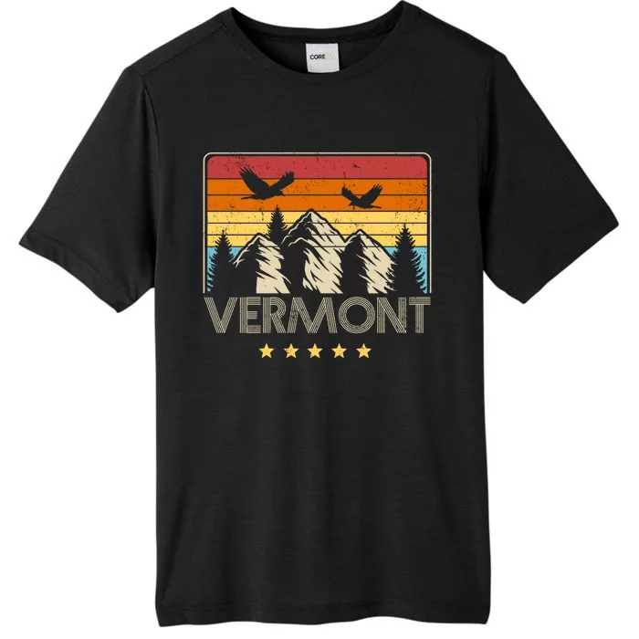 Vermont Retro Mountain Eagle ChromaSoft Performance T-Shirt