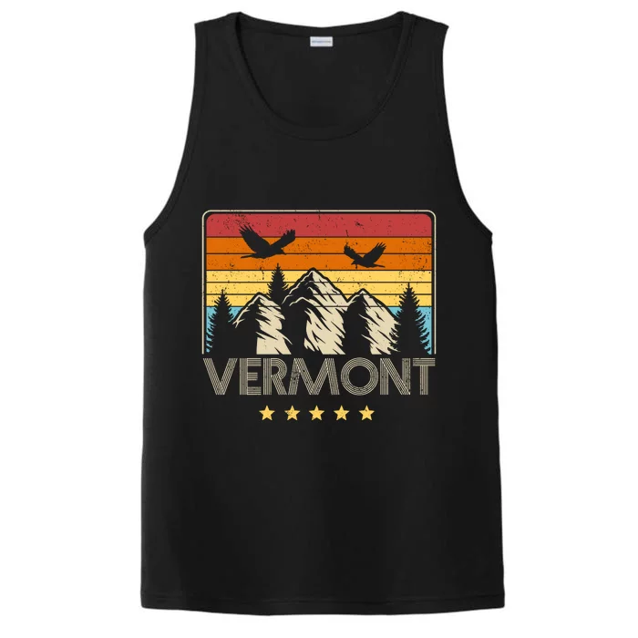 Vermont Retro Mountain Eagle Performance Tank