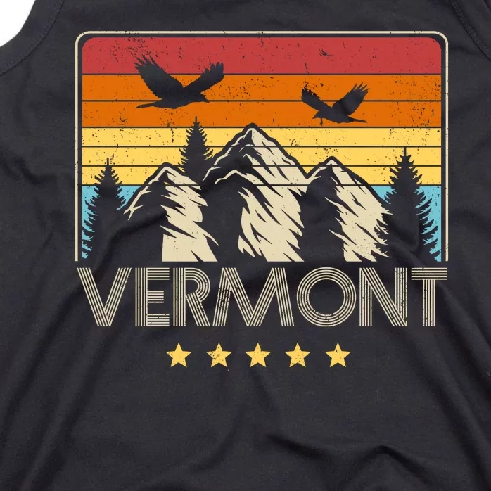 Vermont Retro Mountain Eagle Tank Top