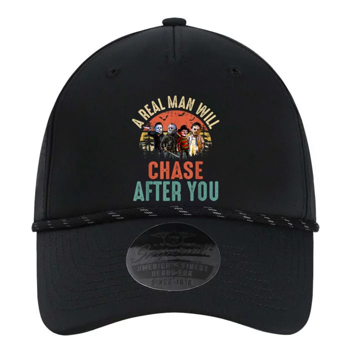 Vintage Real Man Will Chase After You Halloween Character Performance The Dyno Cap