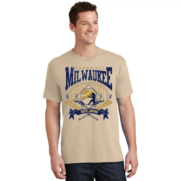 Vintage Retro Milwaukee Baseball T-Shirt