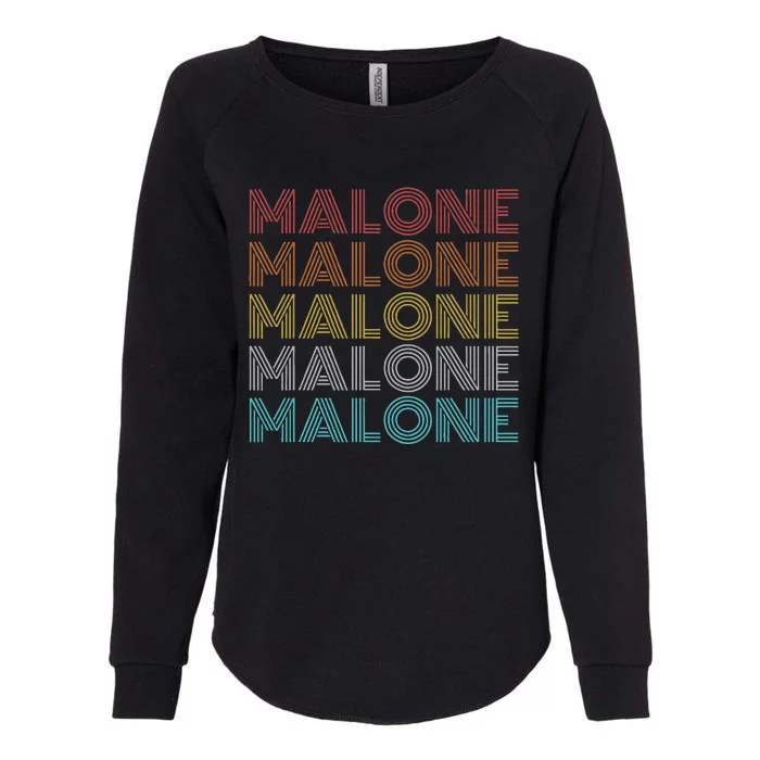 Vintage Retro Malone Womens California Wash Sweatshirt