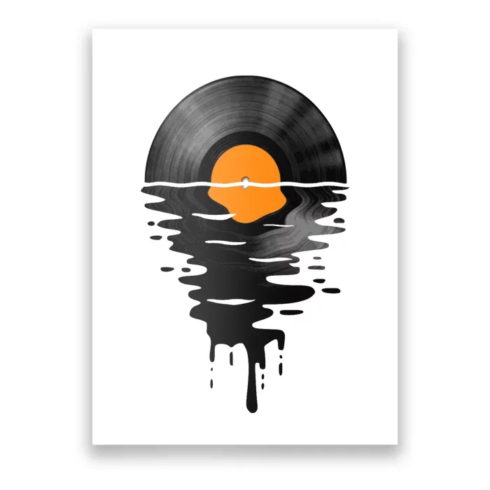 Vinyl Record Music Lp Classic 80s Sunset Poster