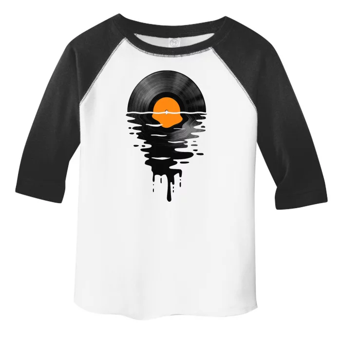 Vinyl Record Music Lp Classic 80s Sunset Toddler Fine Jersey T-Shirt