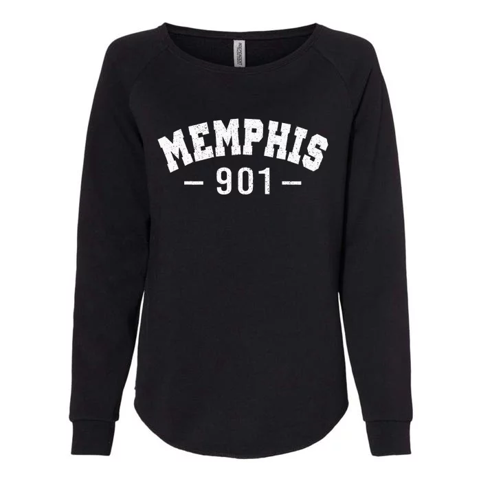 Vintage Retro Memphis City 901 Area Code Tennessee Womens California Wash Sweatshirt