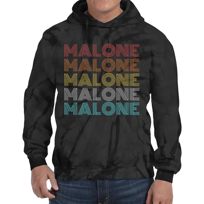 Vintage Retro Malone Tie Dye Hoodie