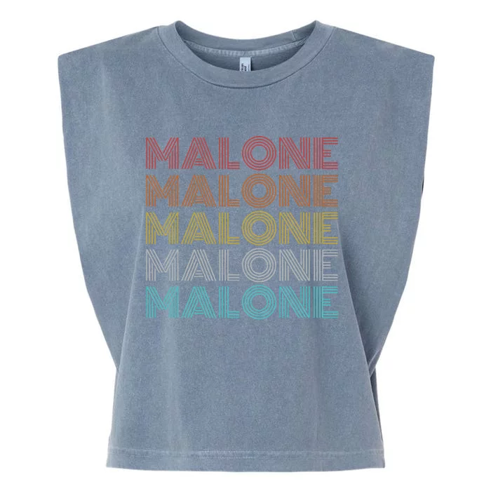 Vintage Retro Malone Garment-Dyed Women's Muscle Tee