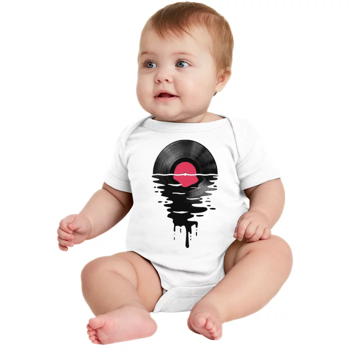 Vinyl Record Music LP Classic 80s Sunset Baby Bodysuit