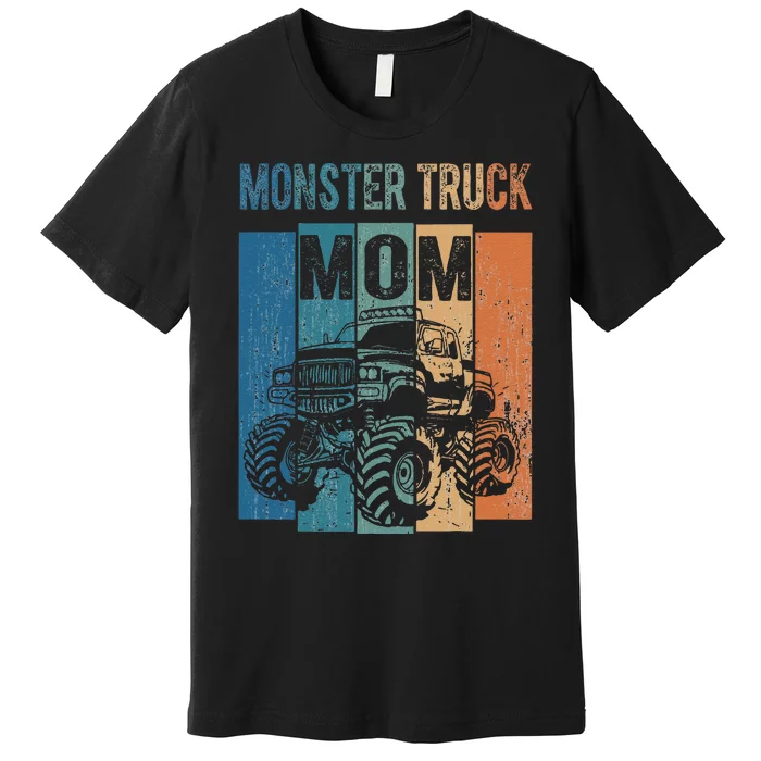 Vintage Racing Monster Truck Mom Suv Mama Fans Mothers Day Premium T-Shirt