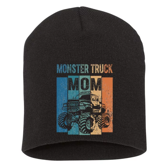 Vintage Racing Monster Truck Mom Suv Mama Fans Mothers Day Short Acrylic Beanie