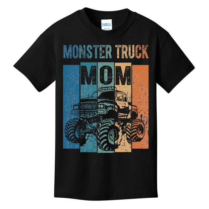 Vintage Racing Monster Truck Mom Suv Mama Fans Mothers Day Kids T-Shirt