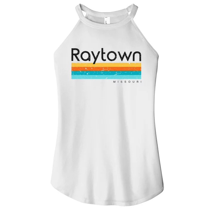 Vintage Raytown Mo Missouri Usa Retro Design Women’s Perfect Tri Rocker Tank