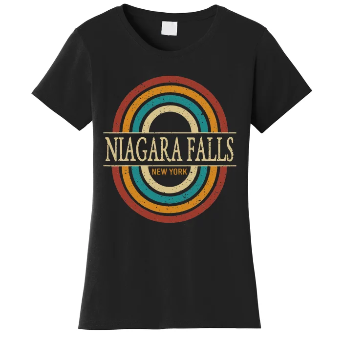 Vintage Retro Niagara Falls Ny New York Souvenir Women's T-Shirt