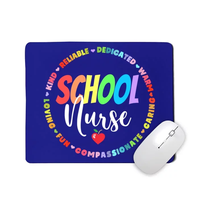 Vintage Rn Nursing School Nurse Graduation Day Love Heart Gift Mousepad