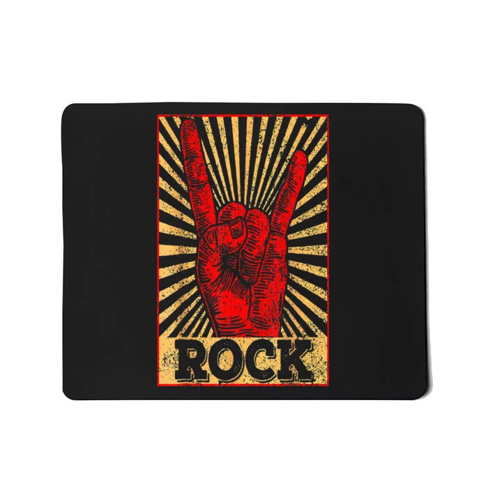 Vintage Rock N Roll Concert Band Retro Gift Mousepad