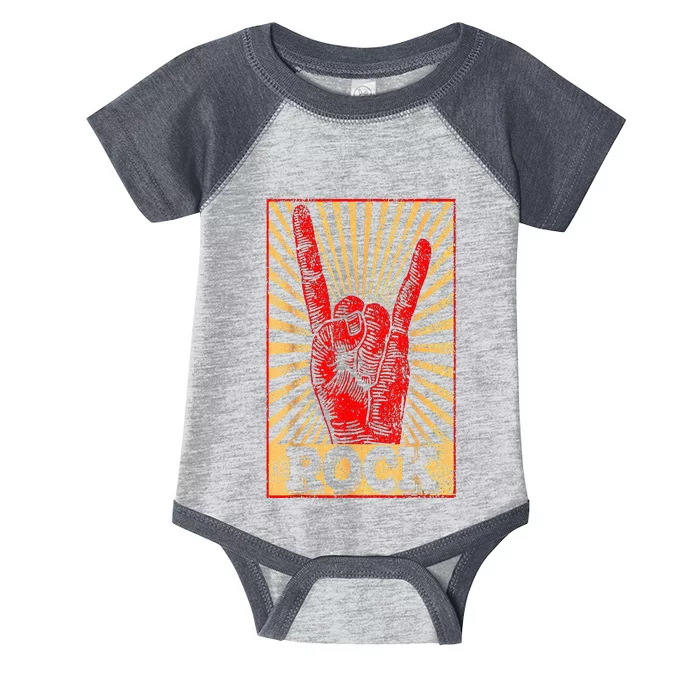 Vintage Rock N Roll Concert Band Retro Gift Infant Baby Jersey Bodysuit