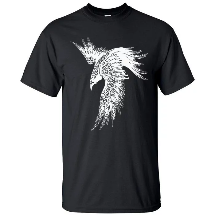 Viking Raven Norse Mythology Beautiful Art Symbols Tall T-Shirt