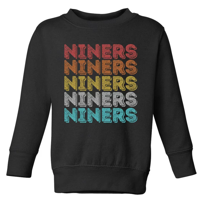 Vintage Retro Niners Toddler Sweatshirt