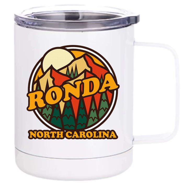 Vintage Ronda North Carolina Mountain Hiking Souvenir Front & Back 12oz Stainless Steel Tumbler Cup