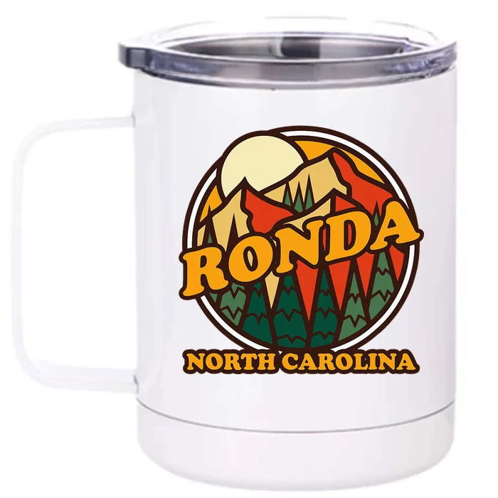 Vintage Ronda North Carolina Mountain Hiking Souvenir Front & Back 12oz Stainless Steel Tumbler Cup