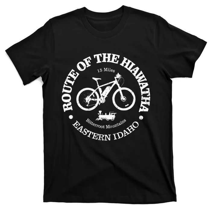 Vintage Route Of The Hiawatha Bike Trail Nature Forest T-Shirt