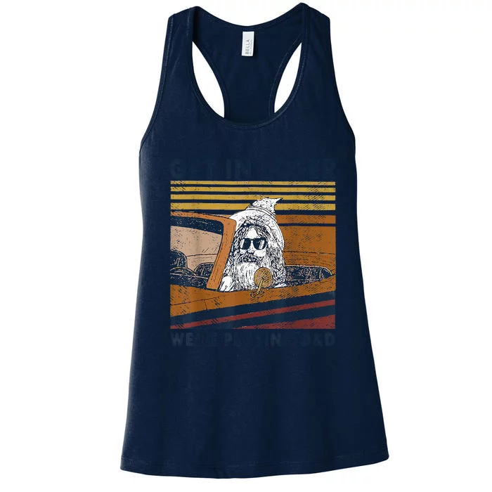 Vintage Retro Old Man Get In Loser We're Playing D&D Women's Racerback Tank