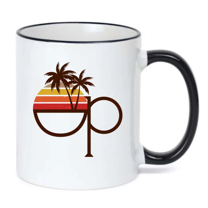 Vintage Retro OP Ocean Pacific Logo Black Color Changing Mug