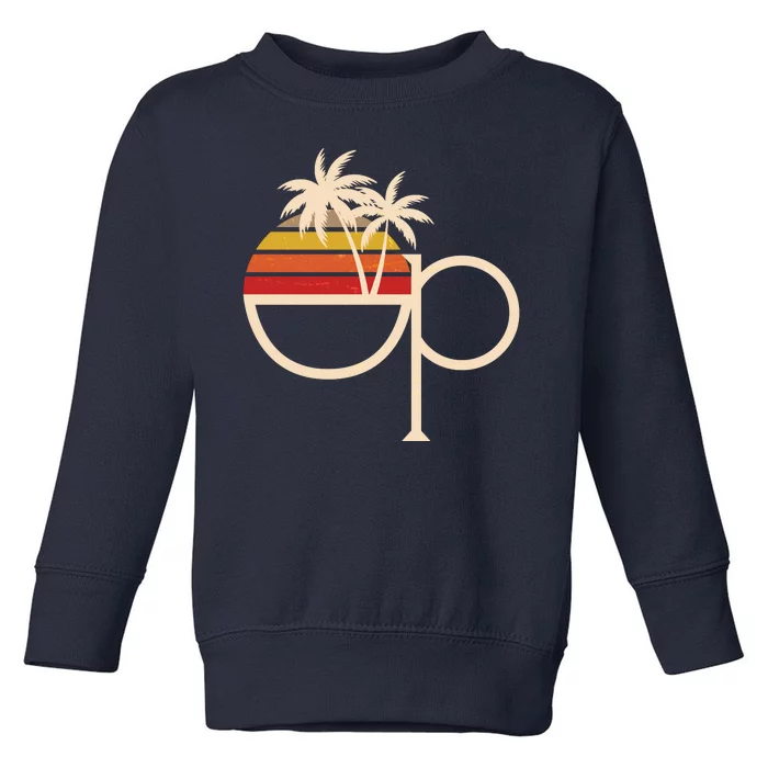 Vintage Retro OP Ocean Pacific Logo Toddler Sweatshirt